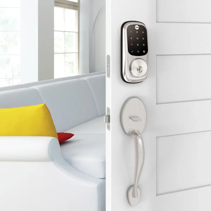 SMART DOOR LOCK WITH TOUCHSCREEN - SATIN NICKEL