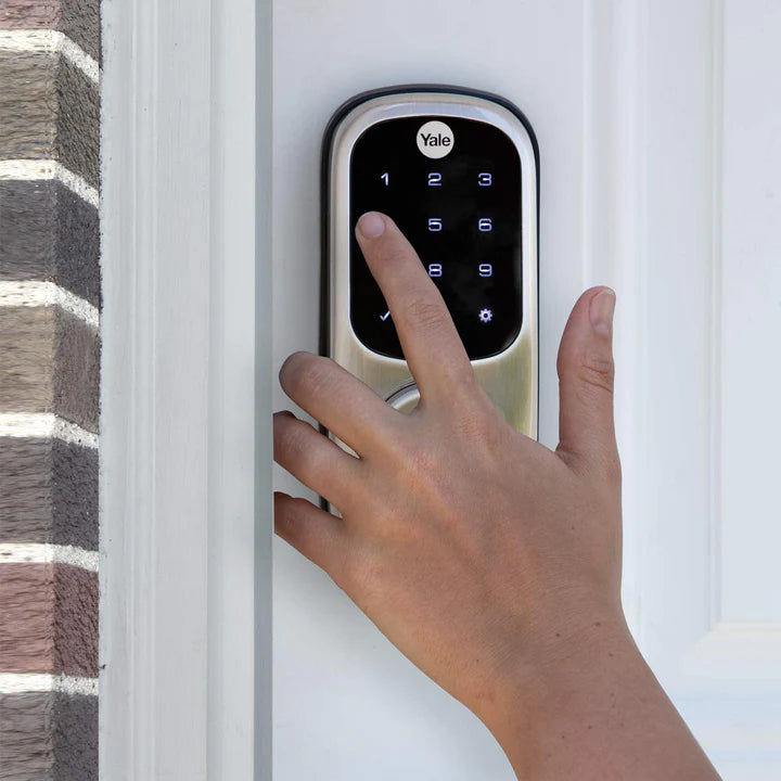 SMART DOOR LOCK WITH TOUCHSCREEN - SATIN NICKEL