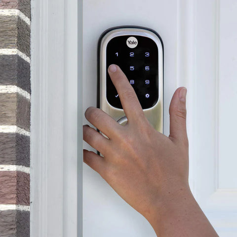 SMART DOOR LOCK WITH TOUCHSCREEN - SATIN NICKEL