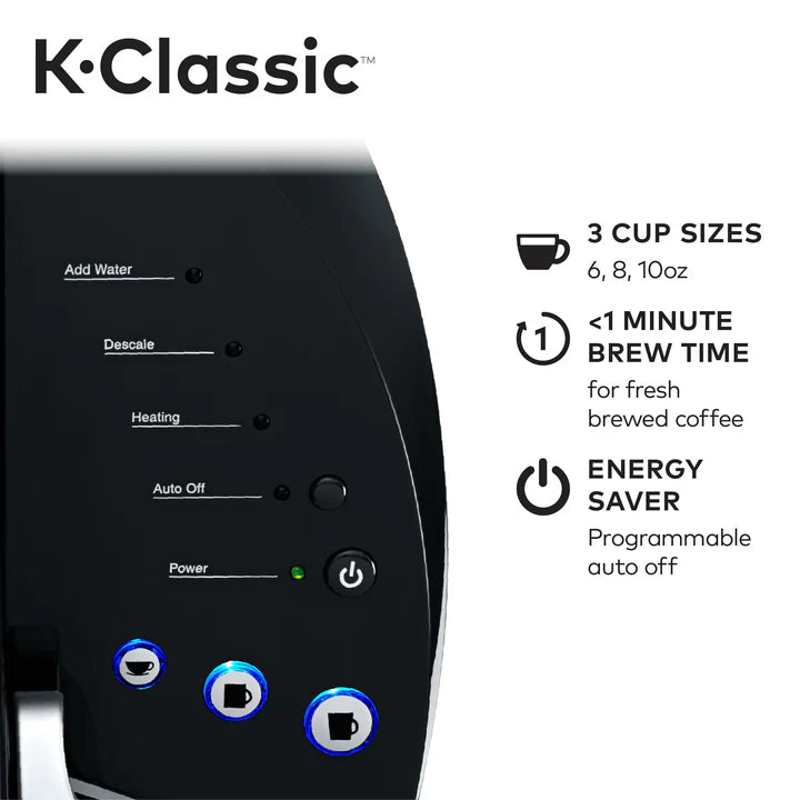 KEURIG K-CLASSIC COFFEE MAKER - BLACK