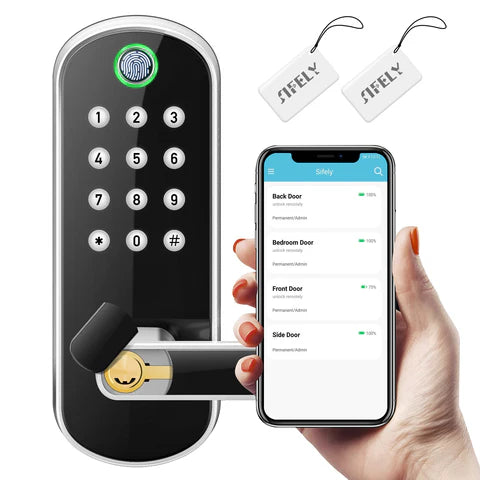 SMART DOOR LOCK WITH FINGERPRINT SCANNER